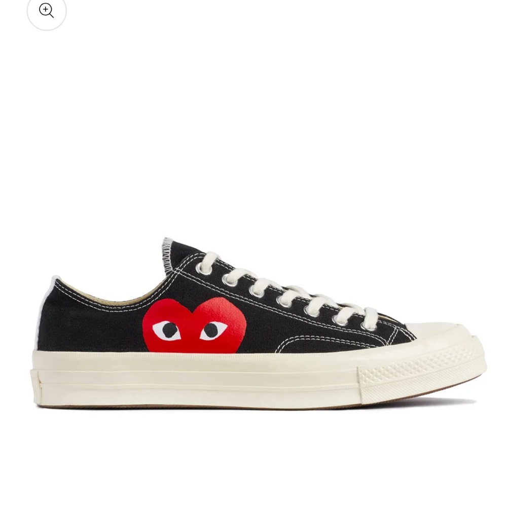 Comme Des Garcons PLAY Black Low-Top Converse